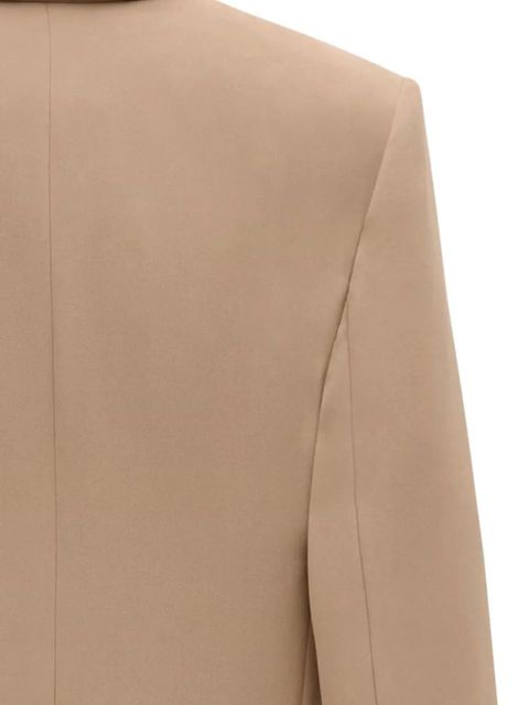 Saint Laurent silk crepe blazer - Neutrals