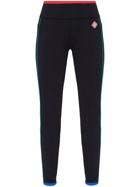 Casablanca logo-patch leggings - Black - zdjęcie produktu nr 1