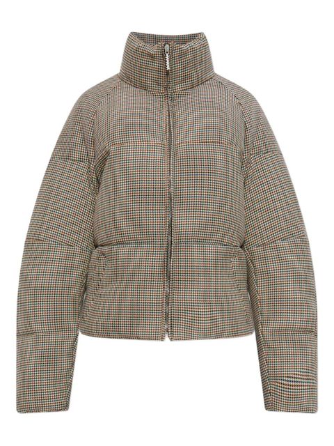Marni houndstooth puffer jacket - Brown - zdjęcie produktu nr 1