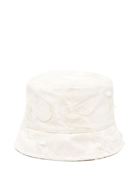 Moncler embroidered bucket hat - Neutrals - zdjęcie produktu nr 1