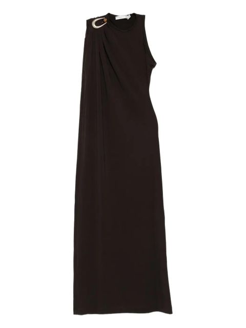 Christopher Esber draped ring-detail maxi dress - Brown - zdjęcie produktu nr 1