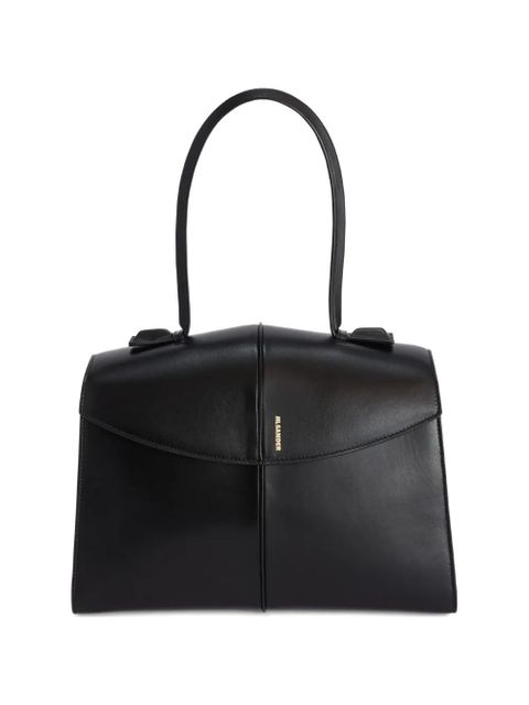 Jil Sander medium Linea leather tote bag - Black - zdjęcie produktu nr 1