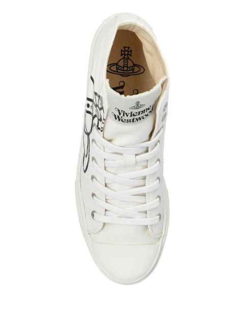 Vivienne Westwood orb-logo high-top pumps - White