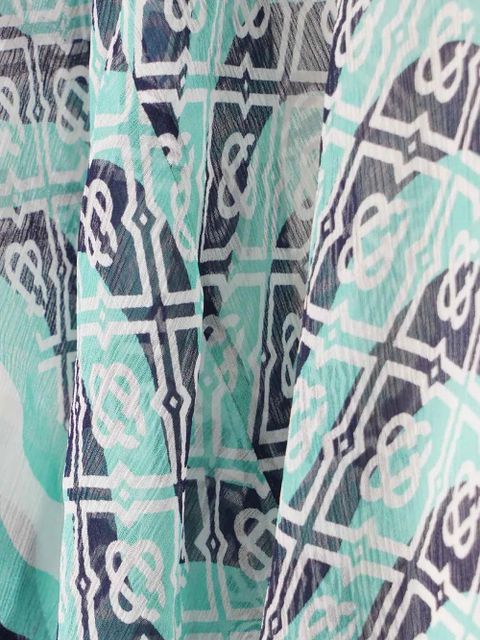 Casablanca Monogram print beach kaftan - Green - zdjęcie produktu nr 2
