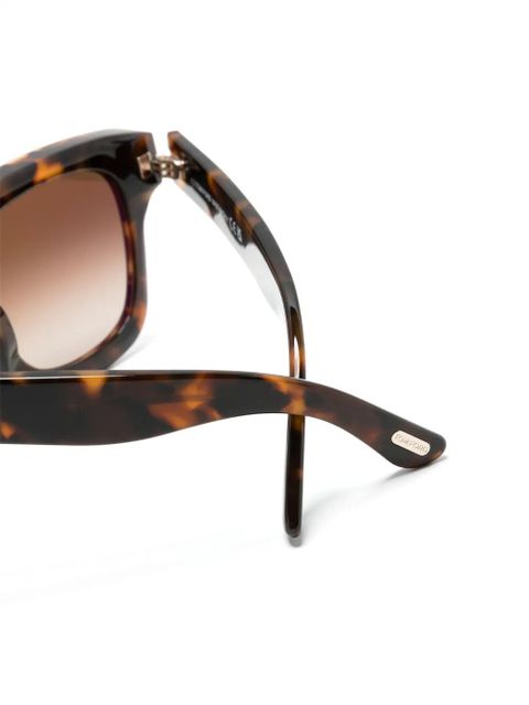 TOM FORD Eyewear Leigh-02 square-frame sunglasses - Brown
