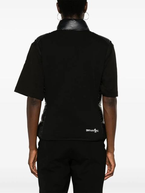 Moncler Grenoble logo-patch gilet - Black