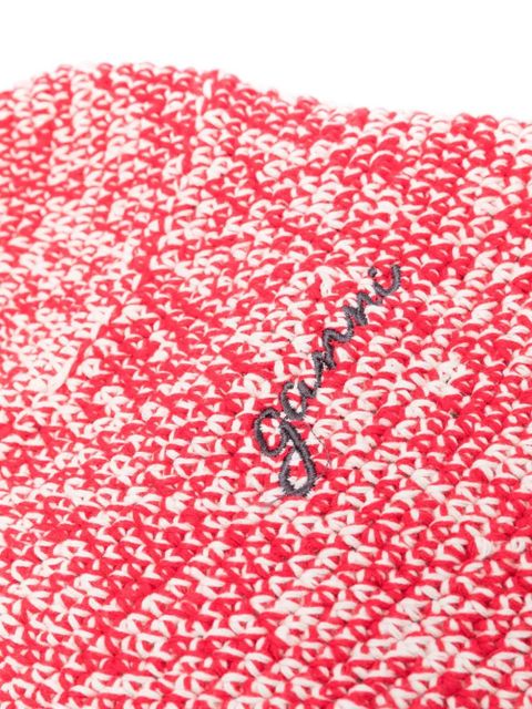 GANNI knitted bucket hat - White - zdjęcie produktu nr 2