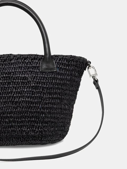 IRO torebka z rafii kolor czarny WM44NARCY