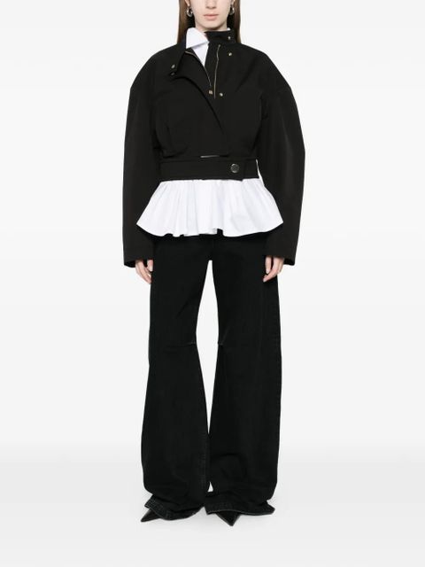 Sportmax cotton cropped jacket - Black - zdjęcie produktu nr 2