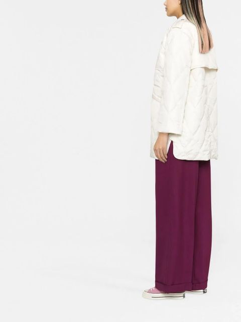 GANNI ripstop quilted jacket - Neutrals