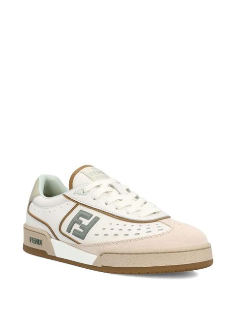 FENDI FF logo leather sneakers - White - zdjęcie produktu nr 2