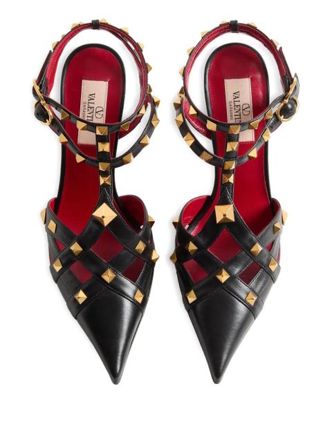 Valentino Garavani 100mm Rockstud-embellished pumps - Black