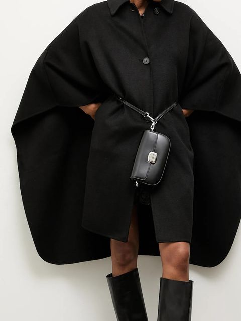 Answear.LAB płaszcz wełniany kolor czarny