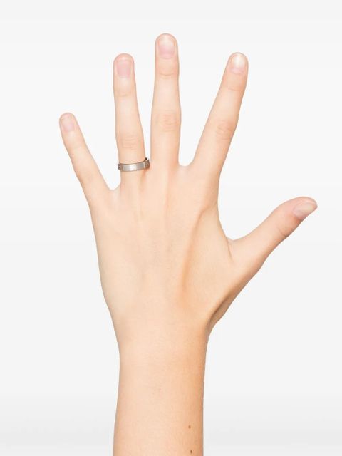 Gucci 18kt white gold Icon band ring - Silver