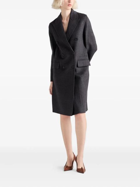 Prada double-breasted coat - Grey