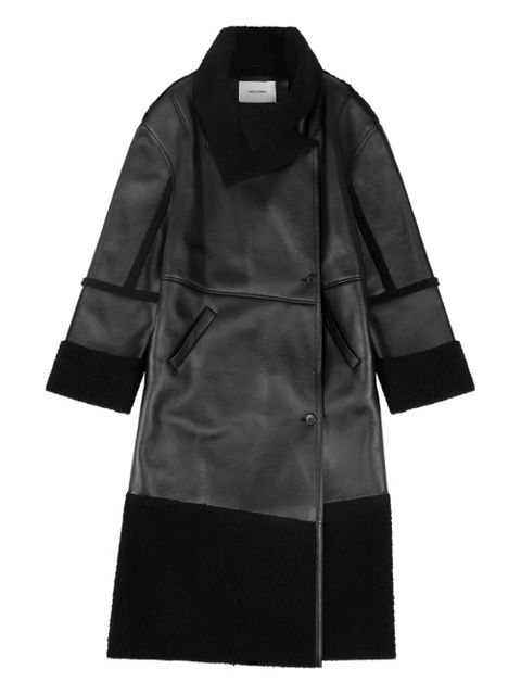 ENTIRE STUDIOS shearling long coat - Black - zdjęcie produktu nr 1