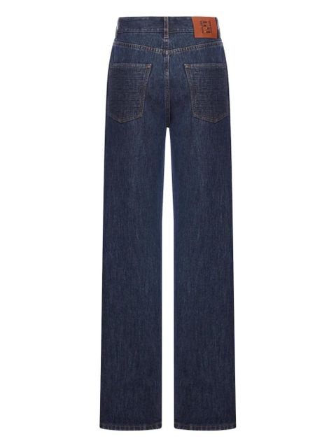 FENDI textured denim jeans - Blue - zdjęcie produktu nr 2