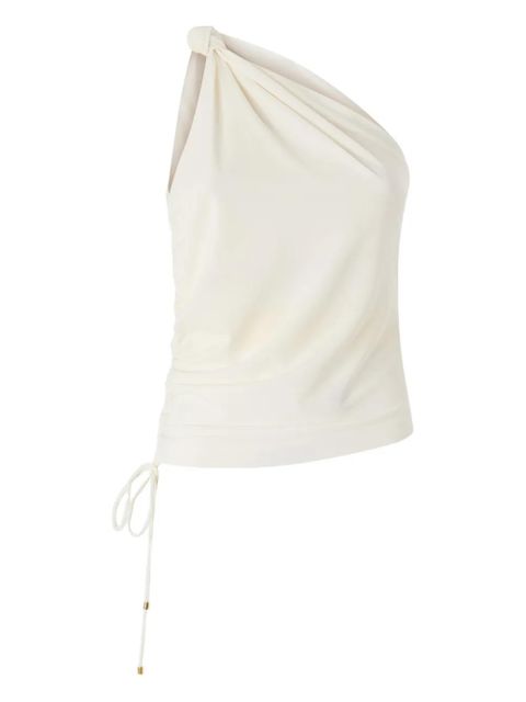 PINKO one-shoulder ruched top - Neutrals - zdjęcie produktu nr 1
