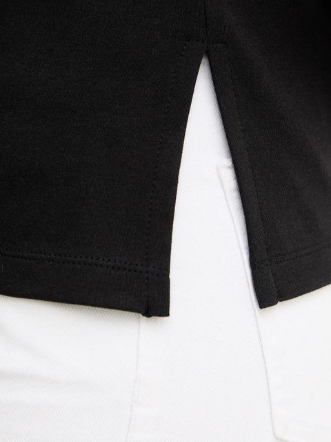 Karl Lagerfeld t-shirt bawełniany damski kolor czarny B1W17008