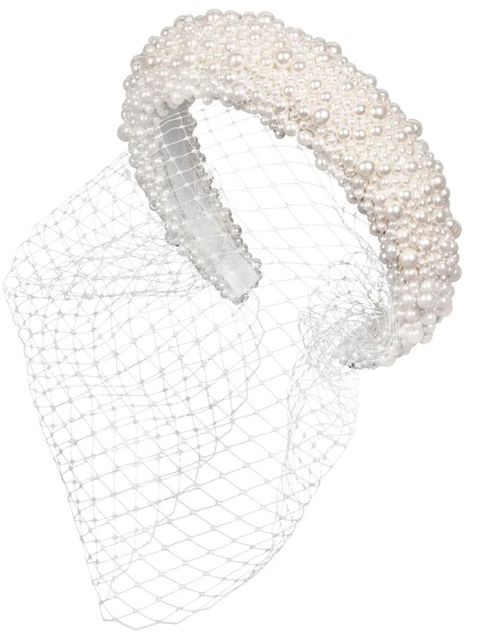 Jennifer Behr Bailey headband - White - zdjęcie produktu nr 1