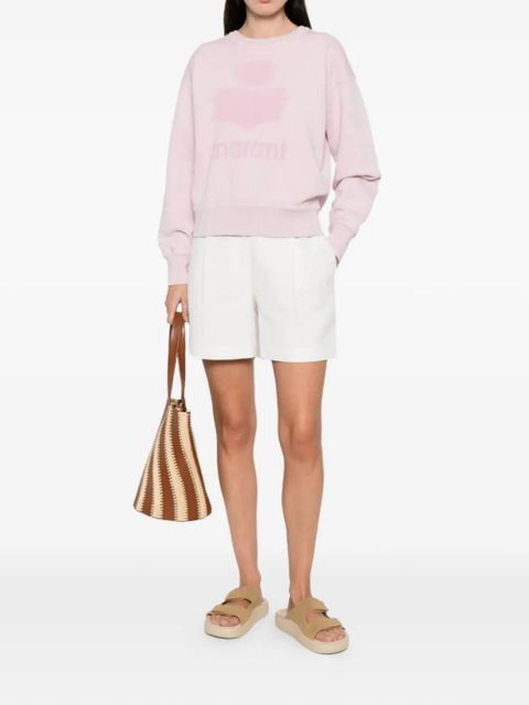 ISABEL MARANT Mobyli logo-print sweatshirt - Pink