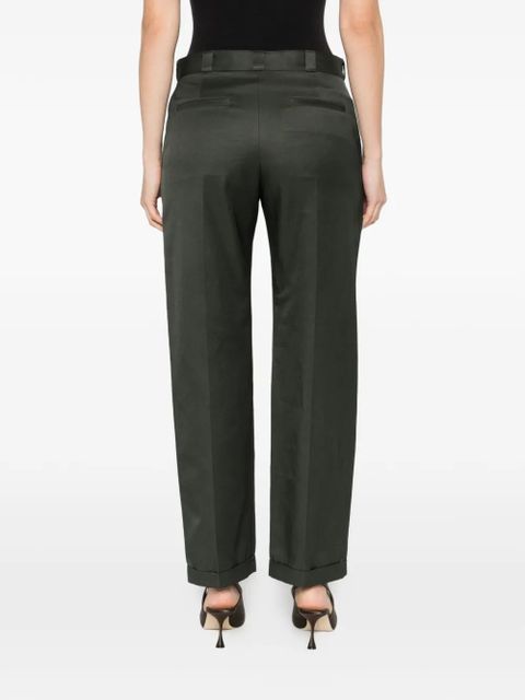 TOM FORD folded-hem trousers - Green