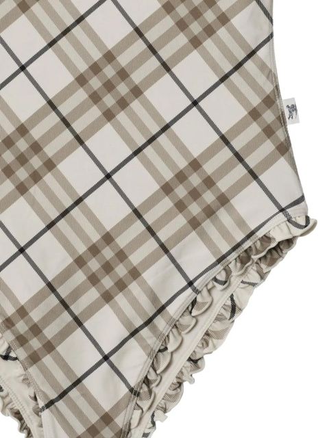 Burberry checked swimsuit - Neutrals - zdjęcie produktu nr 2
