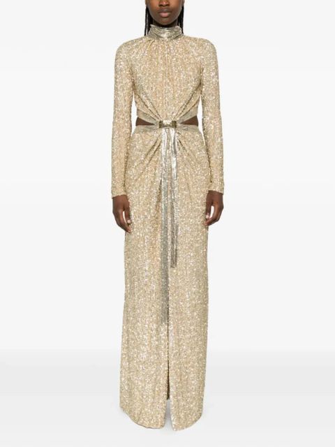 Rabanne sequin-embellished maxi dress - Gold - zdjęcie produktu nr 2