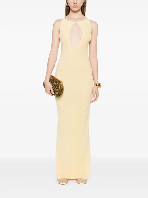 Aya Muse ribbed-knit maxi dress - Yellow - zdjęcie produktu nr 2
