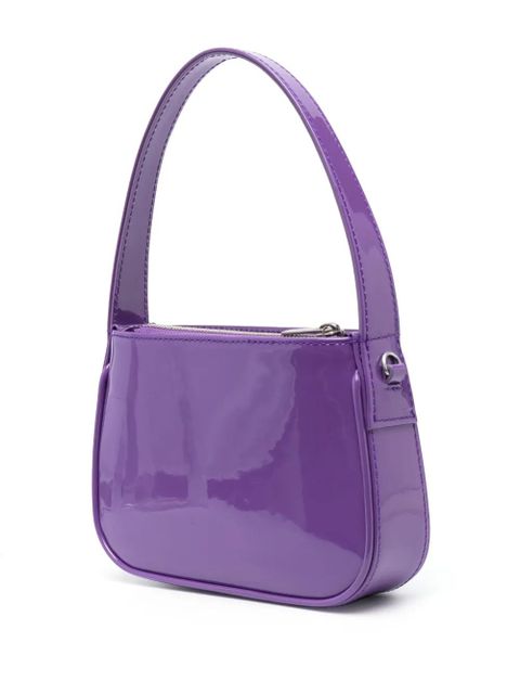 Blumarine patent-finish rhinestone tote bag - Purple - zdjęcie produktu nr 2