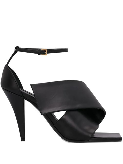 Givenchy 100mm wrapped ankle-strap sandals - Black