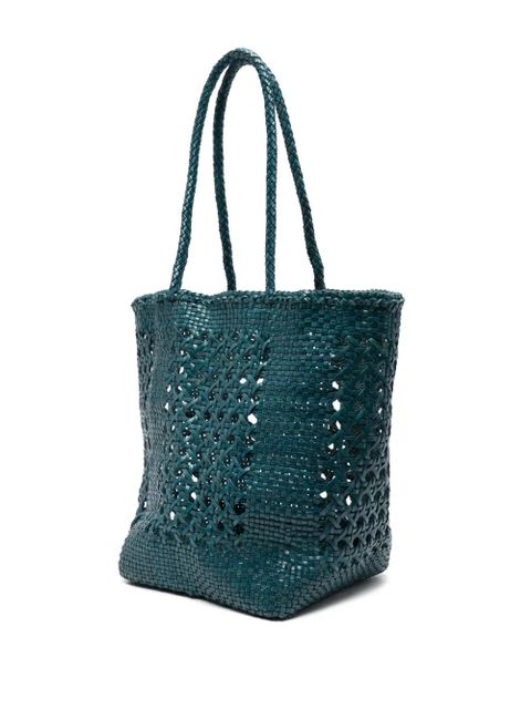 DRAGON DIFFUSION Grace Cannage tote bag - Blue