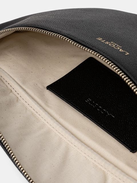 Lacoste torebka skórzana kolor czarny NF5098PH