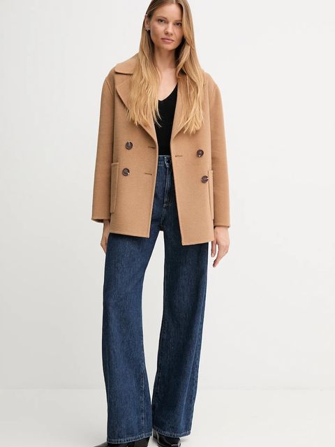 United Colors of Benetton sweter wełniany damski kolor czarny lekki 1002D401Y - zdjęcie produktu nr 2