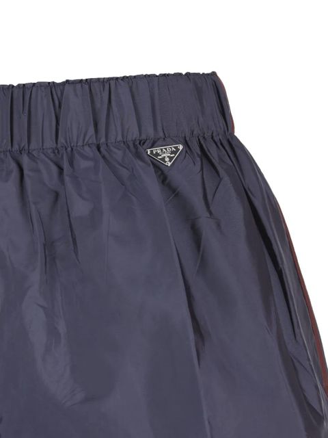 Prada triangle-logo shorts - Blue