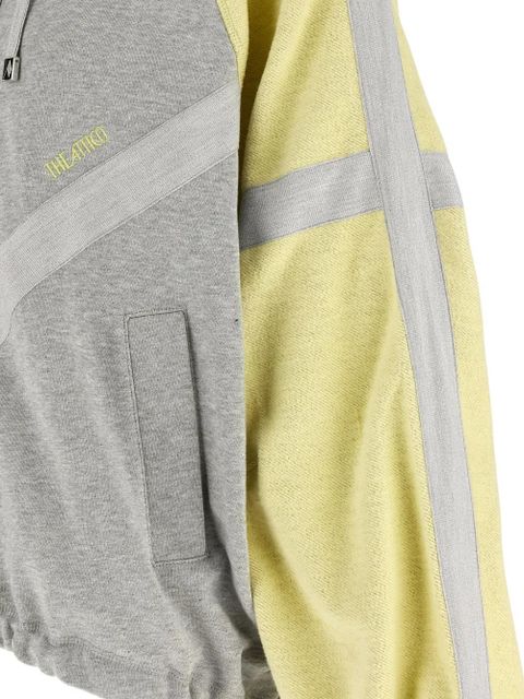 The Attico Double American fleece bomber jacket - Grey