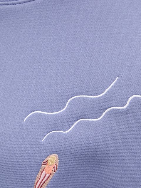 JOYINME bluza dresowa Wave kolor fioletowy gładka Wave