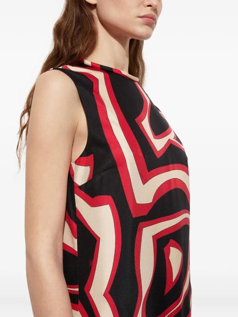 PUCCI Labirinto-print sleeveless mini dress - Black