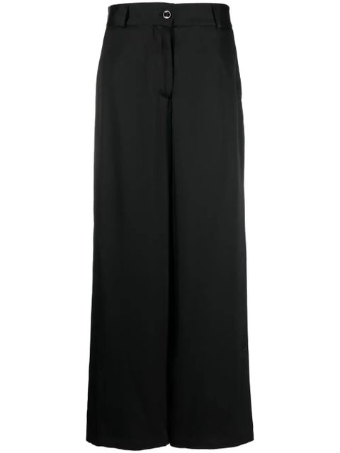 Jil Sander high-waisted wide-leg trousers - Black - zdjęcie produktu nr 1