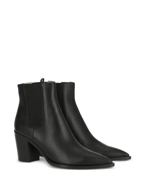 Gianvito Rossi pointed-toe boots - Black - zdjęcie produktu nr 2