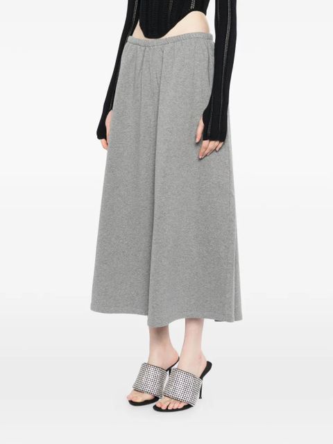 Alexander Wang cotton terry midi skirt - Grey