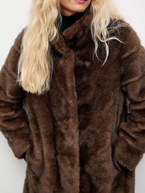 Answear.LAB płaszcz kolor brązowy