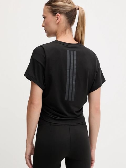 adidas Performance t-shirt treningowy POWER damski kolor czarny JX1190