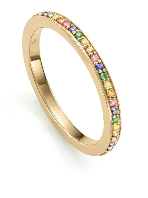 Monica Vinader skinny sapphire eternity ring - Gold - zdjęcie produktu nr 1