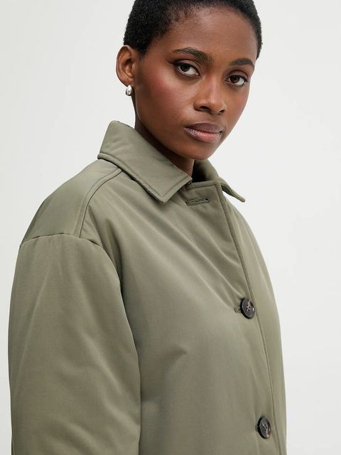 United Colors of Benetton płaszcz kolor zielony 2I1UDN08F