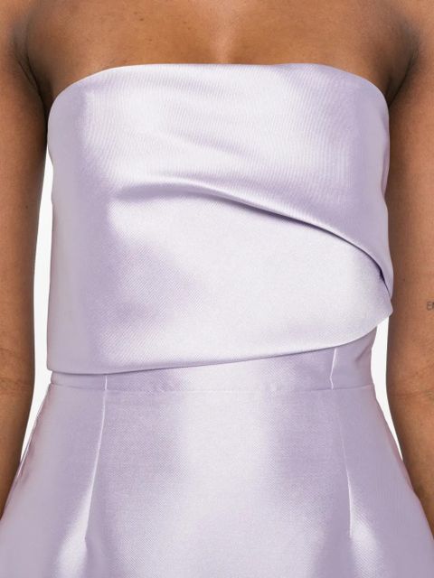 Solace London Kiki strapless midi dress - Purple