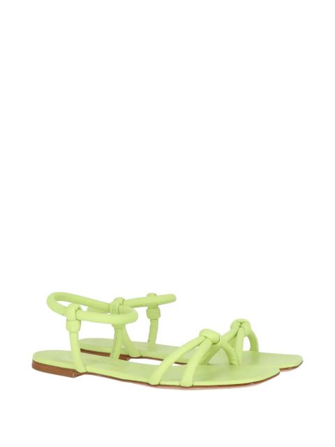 Gianvito Rossi knot-detail sandals - Green - zdjęcie produktu nr 2