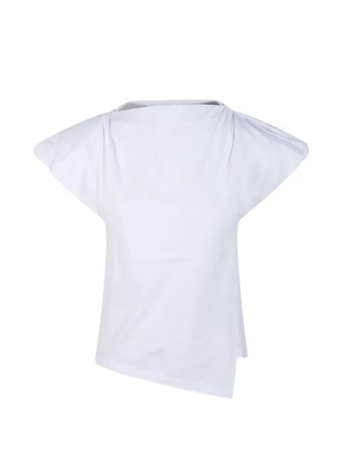 MARANT ÉTOILE draped short-sleeve top - White - zdjęcie produktu nr 1
