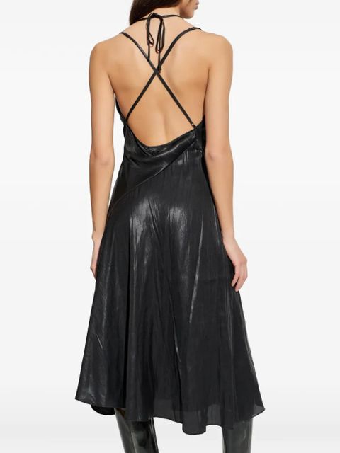 Diesel cowl-neck midi dress - Black