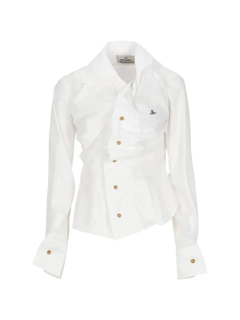 Vivienne Westwood asymmetric-collar shirt - White - zdjęcie produktu nr 1